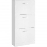 Vasagle 3 ajtós cipős szekrény 60 x 24 x 120 cm LBC03WT