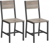 VASAGLE Étkezőszék 2db-os Matt szürke LDC092G01