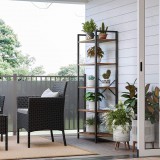 Vasagle polc LLS061B01 Barna 66x30x153 cm