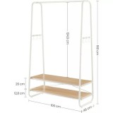 Vasagle Ruhaállvány 100x45x160cm RGR112W09