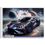 Vázlatfüzet, spirál, A4, 120 g, 30 lap, SHKOLYARYK Stand your Ground, vegyes (SB308030)