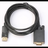 VCOM DisplayPort 1.2 - VGA átalakító kábel, 1.8m, fekete (CG607-1.8) (CG607-1.8) - DisplayPort