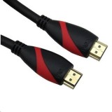 VCOM HDMI kábel V2.0 (apa-apa) 1.8m, fekete-piros (VCH2H18) (VCH2H18) - HDMI
