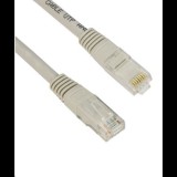 VCOM UTP CAT6 patch kábel 15m, szürke (NP611-15) (NP611-15) - UTP