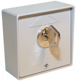 VDS PLA fém Kulcsos kapcsoló, kapuvezérlések kézi működtetéséhez, 2 kulcs, fém.