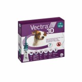Vectra 3D rácsepegtető oldat kistestű kutyáknak S (4-10kg) 3x