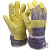 Védőkesztyű csíkos marhahasíték