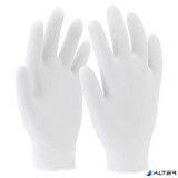 . Védőkesztyű, egyszer használatos, latex, S/6-os méret, púder nélküli