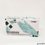 . Védőkesztyű, egyszer használatos, nitril, 3,4g, M méret, 100 db, púder nélküli, kékeszöld