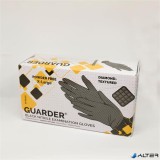 . Védőkesztyű, egyszer használatos, nitril, 8,4g, L méret, 100 db, púder nélküli, fekete