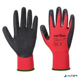 . Védőkesztyű, latex, M méret "Flex Grip", piros-fekete