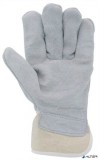 . Védőkesztyű, marhahasítékbőr, 10-es méret, szürke/beige