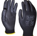 védőkesztyű mártott fekete nitril 10 1niab