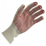 védőkesztyű pöttyös piros 060 női  8-9