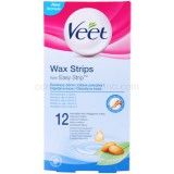 Veet Wax Strips Wax Strips szőrtelenítő gyantacsík az érzékeny bőrre 12 db