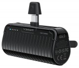 VEGER powerbank 5000 mAh Type C PlugOn PD QC3.0 3A 20W W0558 fekete