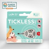 Vegyszermentes ultrahangos kullancs- és bolhariasztó medál kutyáknak és macskáknak, TICKLESS - bézs