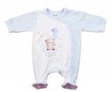 Vékony, pamut, elöl patentos rugdalózó Maci mintával