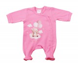 Vékony, pamut, elöl patentos rugdalózó Maci mintával