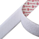 Velcro Öntapadós Tépőzár 25mm széles fehér, Bolyhos