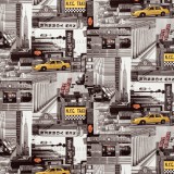 Vénilia Décor Gekkofix CITY TAXI öntapadós tapéta 90 cm x 15 m