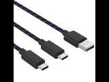 VENOM PS5 Kiegészítő Dupla Töltő kábel 3m Fekete, VS5002