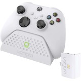 Venom Single Docking, Xbox Series X|S, Xbox One LED, USB, Fehér, Kontroller töltőállomás + 1 db akkumulátor