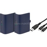 Venom VS2863 Twin Battery Pack - Xbox One kék akkucsomag (2db) + 2 méter töltőkábel (VS2863)