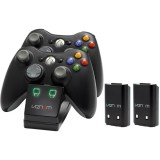 Venom VS2891 Xbox 360 Fekete kontroller töltőállomás és akkumulátor szett