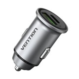 Vention 2-Port Car Charger Silver FFBH0