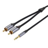 Vention 2xRCA (Cinch) - 3.5mm jack kábel 10m (BCNBL) (BCNBL)