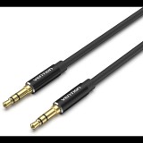 Vention 3.5 mm Male to Male Audio Cable 1m Black Aluminum Alloy Type (BAXBF)