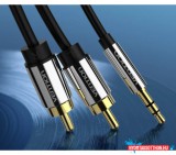 VENTION 3.5mm M to 2RCA M Audio kábel 5M
