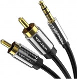Vention 3.5mm Male to 2RCA Male Audio Cable 3m Black BCFBI