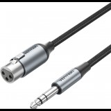 Vention 6.35mm TRS Male to XLR Female Audio Cable 3M Gray Aluminum Alloy Type (BKGHI)