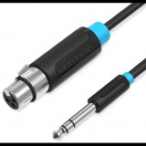 Vention 6.3mm Male to XLR Female Audio Cable 1m Black (BBEBF)