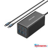 VENTION 6-Port USB Desktop Töltő Fekete