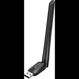 Vention AC650 USB Wi-Fi Dual Band Network Adapter With High Gain Antenna Black (KDTB0)
