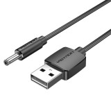 Vention CEXBD tápkábel Fekete 0,5 M USB A DC 3.5mm