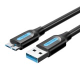 Vention COPBF USB kábel USB 2.0 1 M USB A Micro-USB B Fekete
