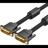 Vention Cotton Braided DVI Dual-link (DVI-D) Cable 0.5m Black (EAEBD)