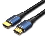 Vention Cotton Braided HDMI-A Male to Male HD Cable 8K 3m Blue Aluminum ALGLI