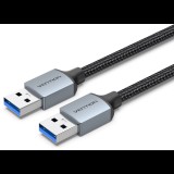 Vention Cotton Braided USB 3.0 A Male to A Male Cable 1M Gray Aluminum Alloy Type (CTSHF)