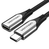Vention Cotton Braided USB-C 3.1 Extension cable 1m Black TABHF