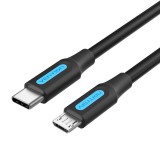 Vention COVBF USB kábel 1 M USB 2.0 Micro-USB B USB C Fekete (COVBF)
