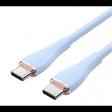 Vention CTMSG USB-C apa - USB-C apa 2.0 Adat és töltőkábel - Kék (1.5m) (CTMSG)