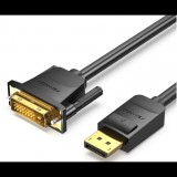 Vention HAFBF Displayport apa - DVI-D apa Kábel 1m - Fekete (HAFBF)