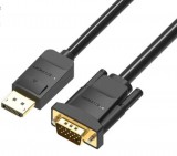 Vention HBLBH 2 M DisplayPort VGA (D-Sub) Fekete video átalakító kábel