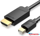 VENTION KÁBEL Mini DP to HDMI Kábel 1.5M Black