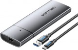 Vention KPFH0 M.2 NGFF USB 3.1 Gen2 Type-C Külső SSD ház - Szürke (Bontott)